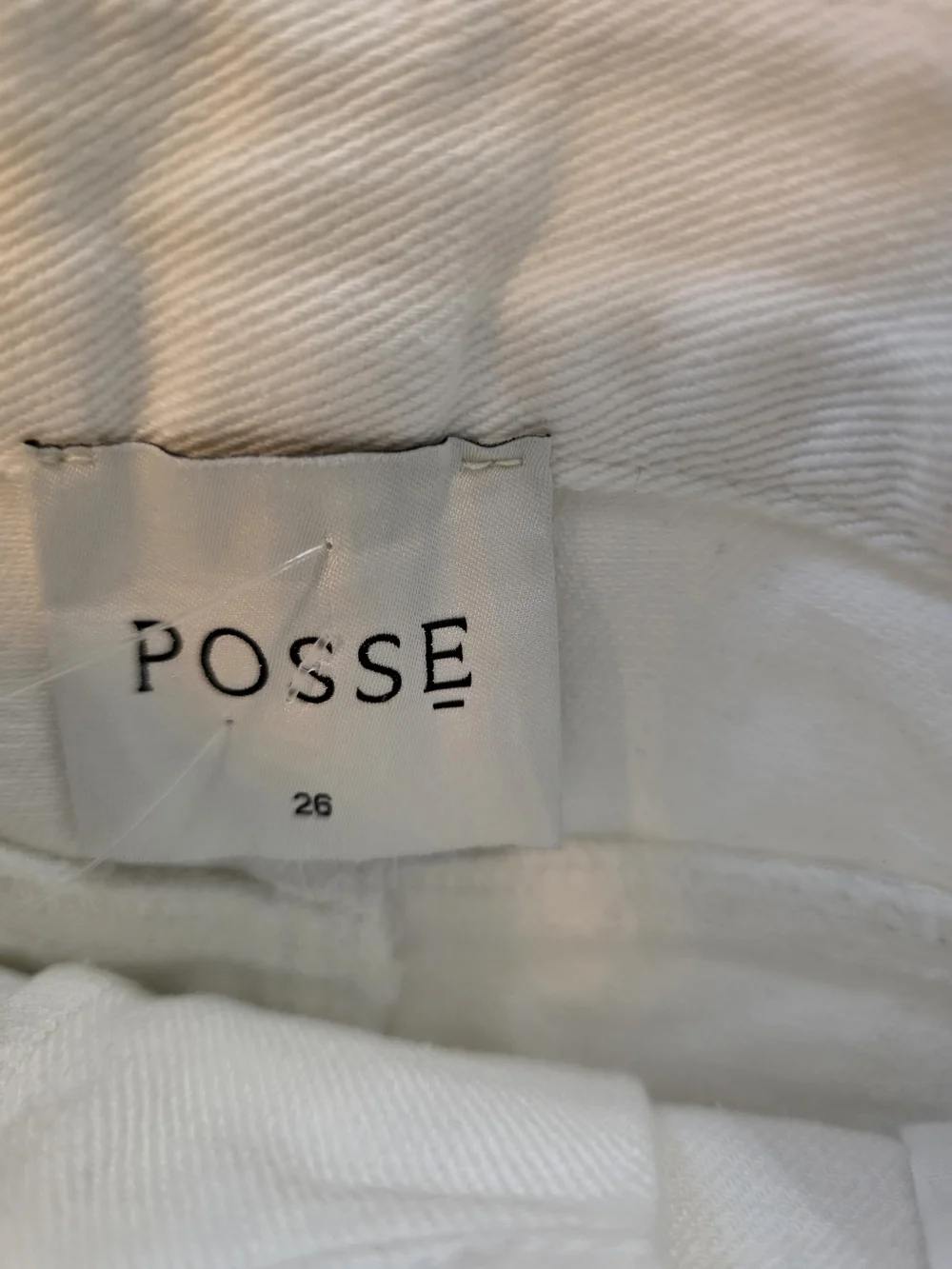 POSSE Harvey Denim Skirt in White - Size 26 (XS/S)